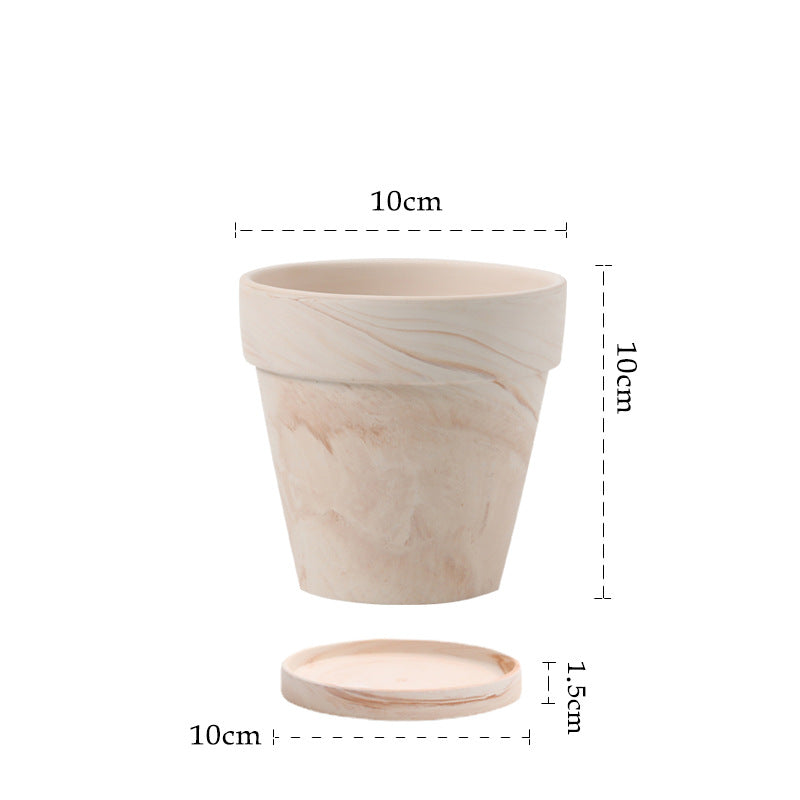 Gradient Macchiato Red And White Pottery