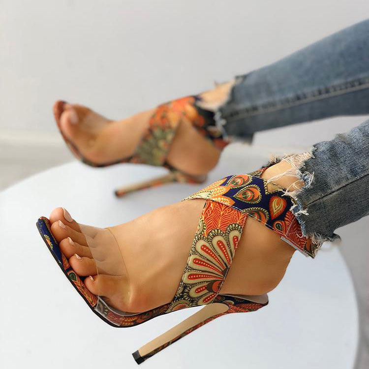 Stiletto Heel Plus-Size Women's Sandals
