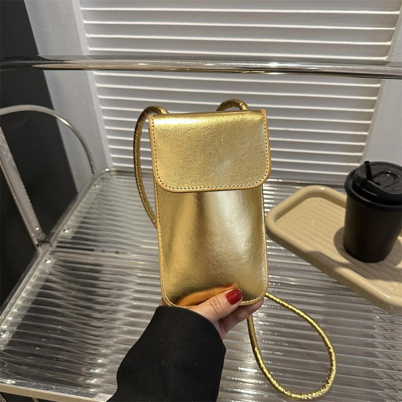 Lacquered Coin Shoulder Bag