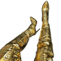 Gold-studded Stiletto-pointed Boots