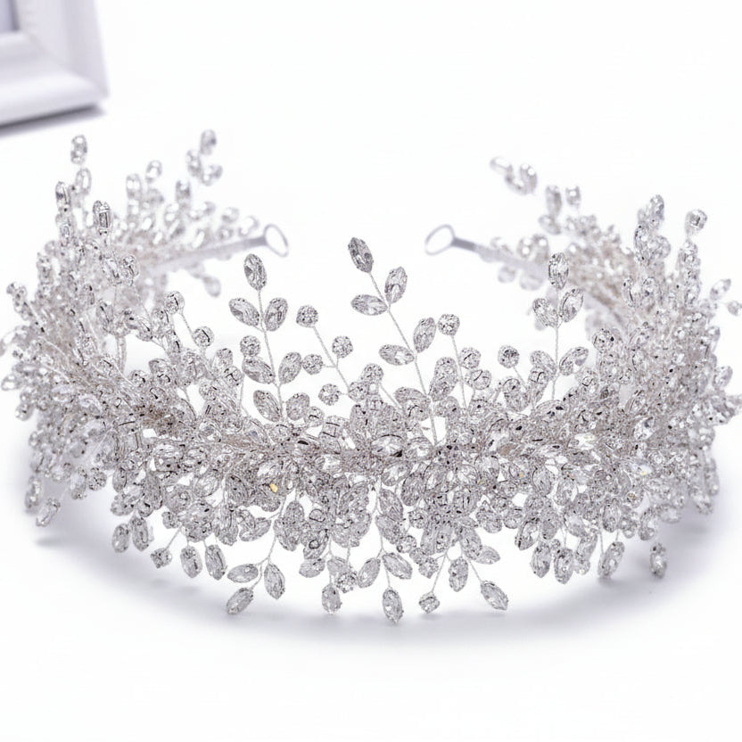 Rhinestone Ice And Snow Queen Wedding Crown