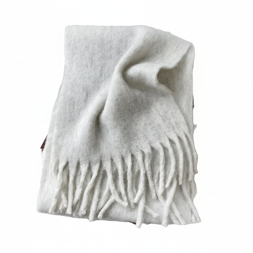 Merino Wool Brushed Warm Scarf