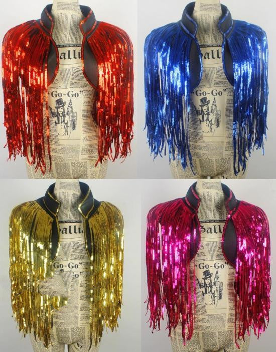 Sequin Fringe Vest