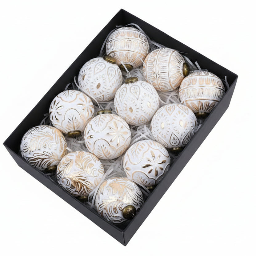 Christmas Tress Baubles Set 8CM 12PCs