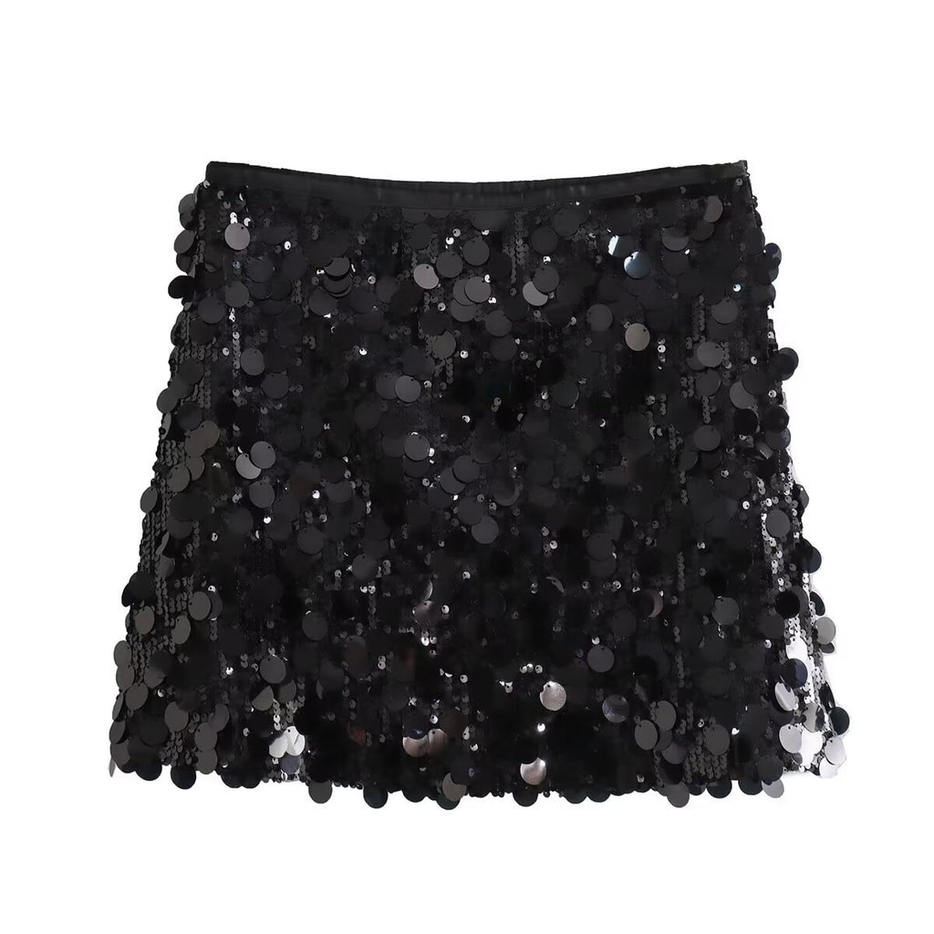 Sequin Mini Skirt