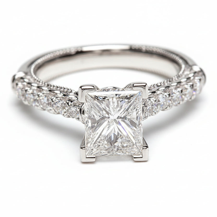 Diamond Zircon Ring