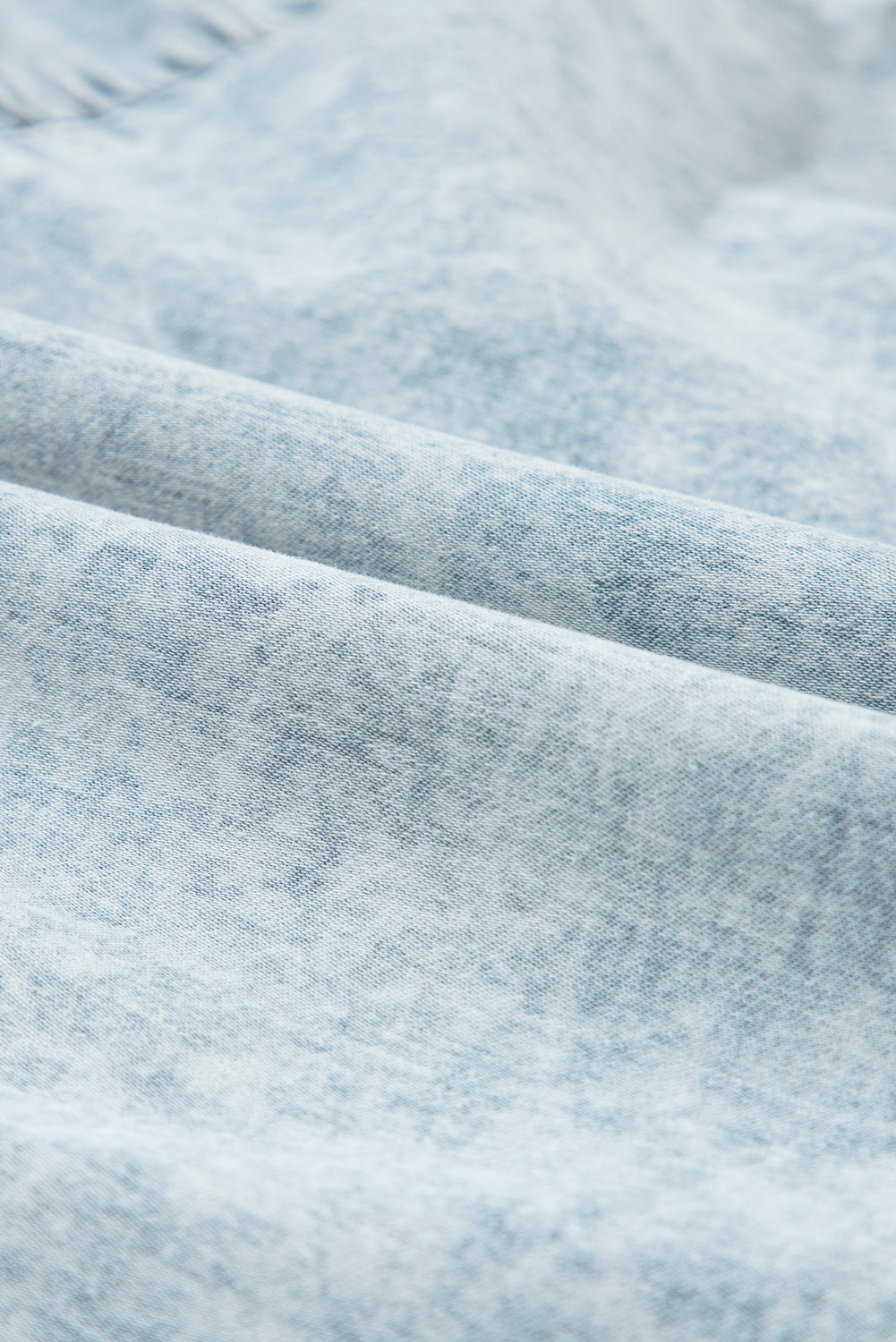 Acid Wash Flared Denim Dress