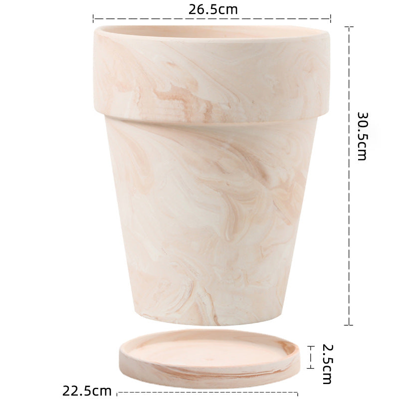 Gradient Macchiato Red And White Pottery