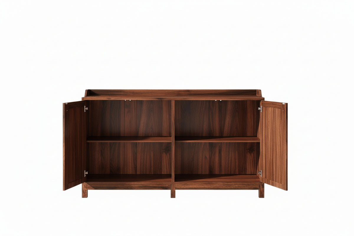 Dark wood Arched Door Sideboard