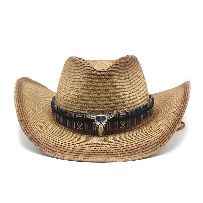 Denim Style Straw Hat